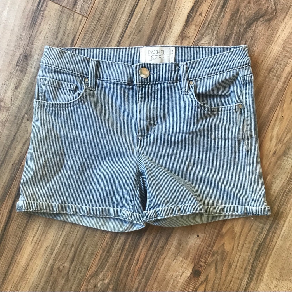 Striped shorts with roll up hem Rachel Roy denim